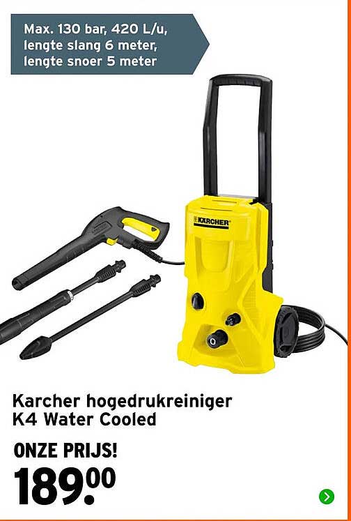 Karcher hogedrukreiniger K4 Water Cooled