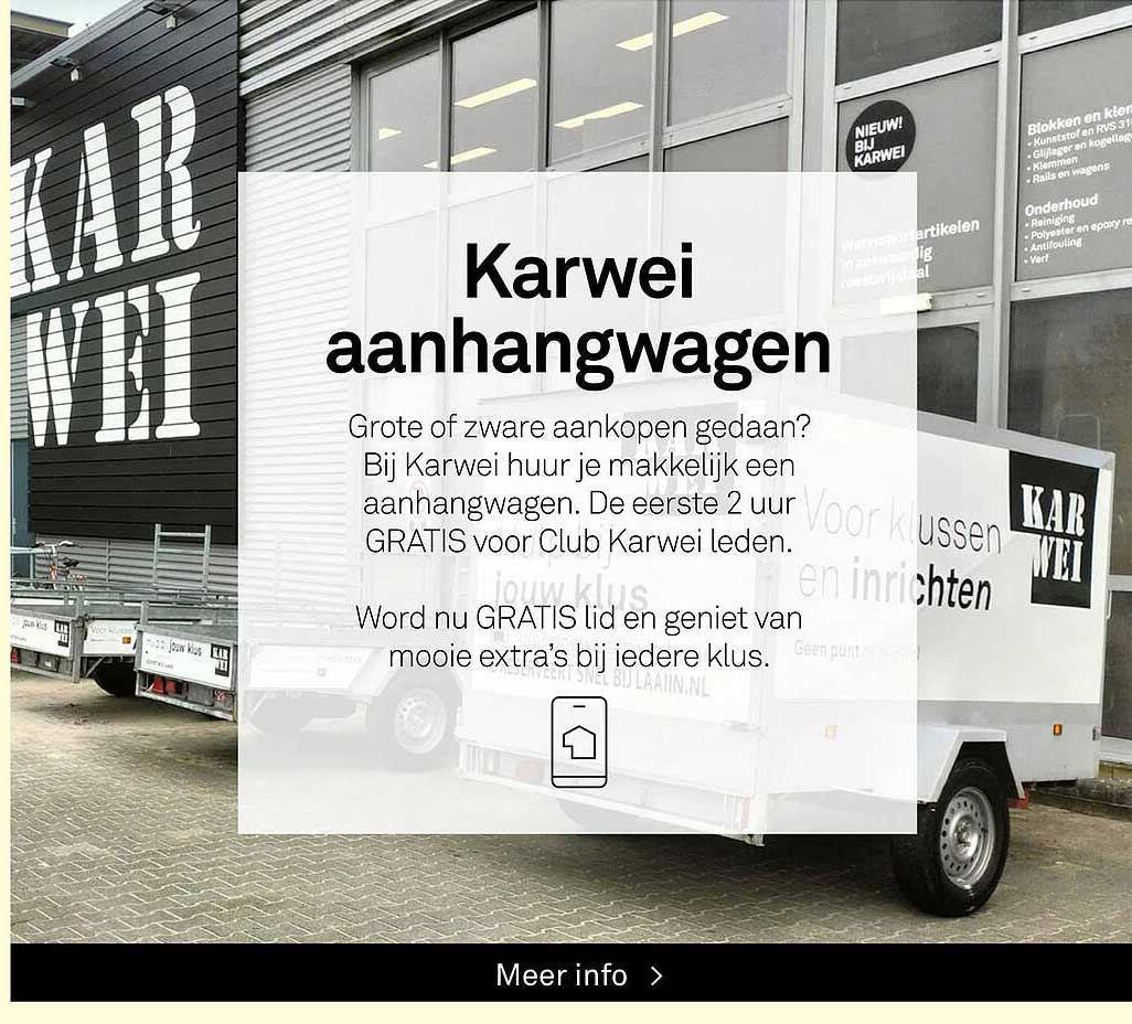 Karwei aanhangwagen
