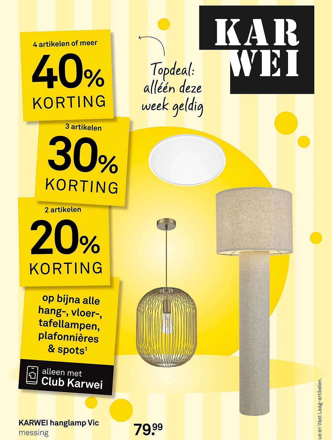 KARWEI hanglamp Vic messing