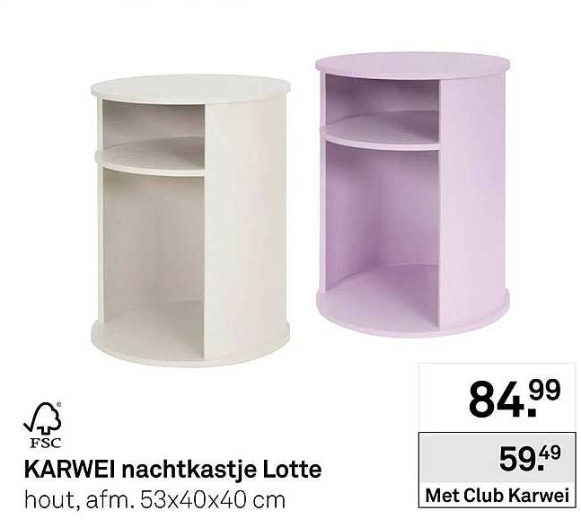 KARWEI nachtkastje Lotte