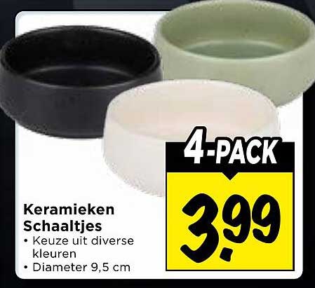 Keramieken Schaaltjes 4-PACK
