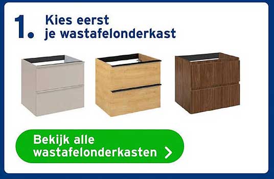 Kies eerst je wastafelonderkast