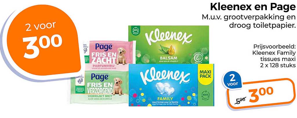Kleenex en Page