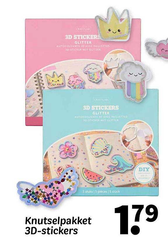 Knutselpakket 3D-stickers