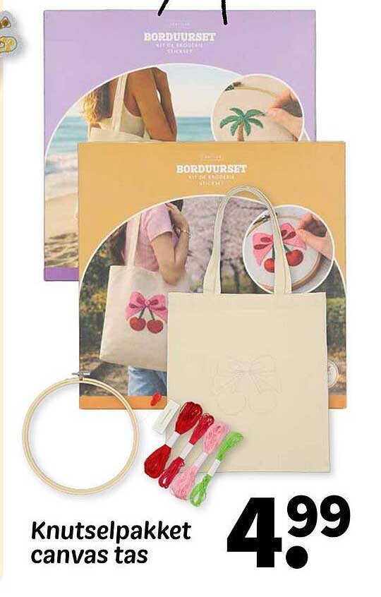 Knutselpakket canvas tas