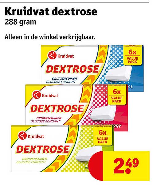 Kruidvat dextrose 288 gram