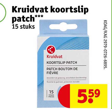 Kruidvat koortslip patch*** 15 stuks