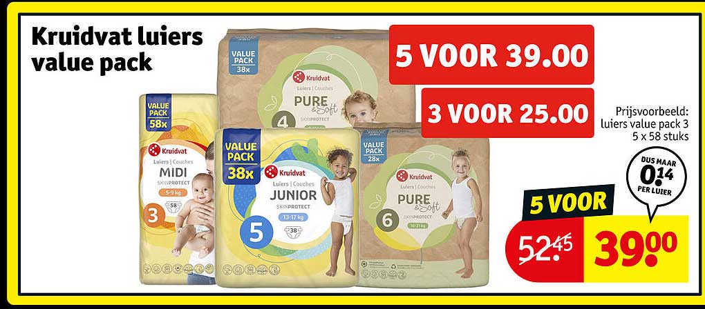 Kruidvat luiers value pack