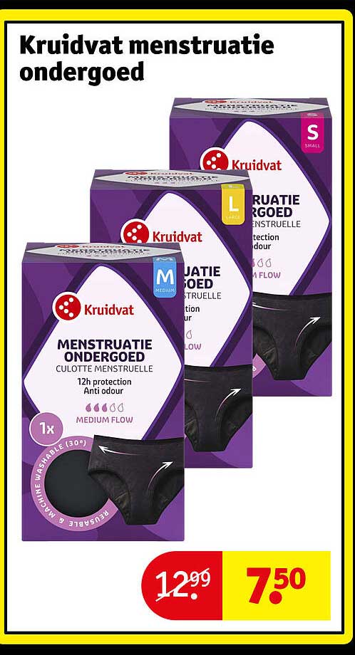 Kruidvat menstruatie ondergoed