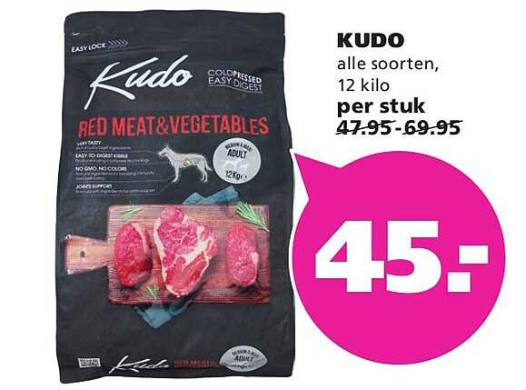 KUDO alle soorten, 12 kilo per stuk