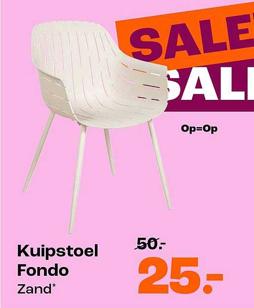 Kuipstoel Fondo Zand* SALE Op=Op