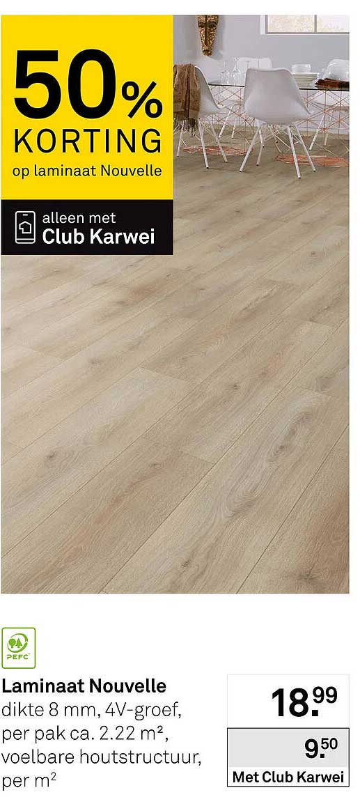 Laminaat Nouvelle 50% KORTING op laminaat Nouvelle