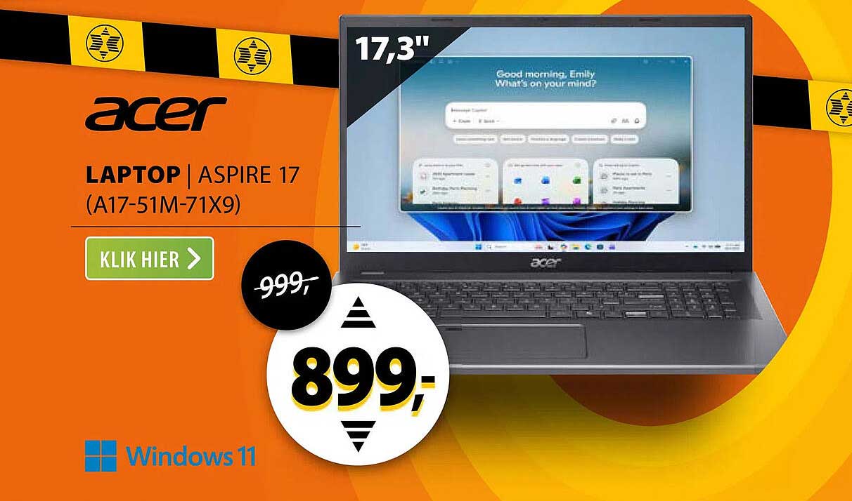 Laptop | Aspire 17 (A17-51M-71X9)