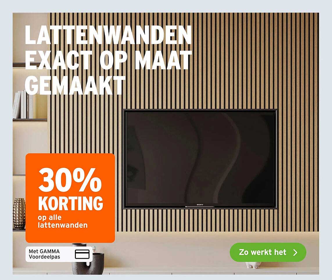 LATTENWANDEN EXACT OP MAAT GEMAAKT 30% KORTING op alle lattenwanden