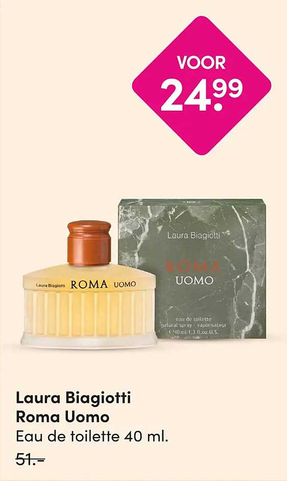 Laura Biagiotti Roma Uomo Eau de toilette 40 ml.