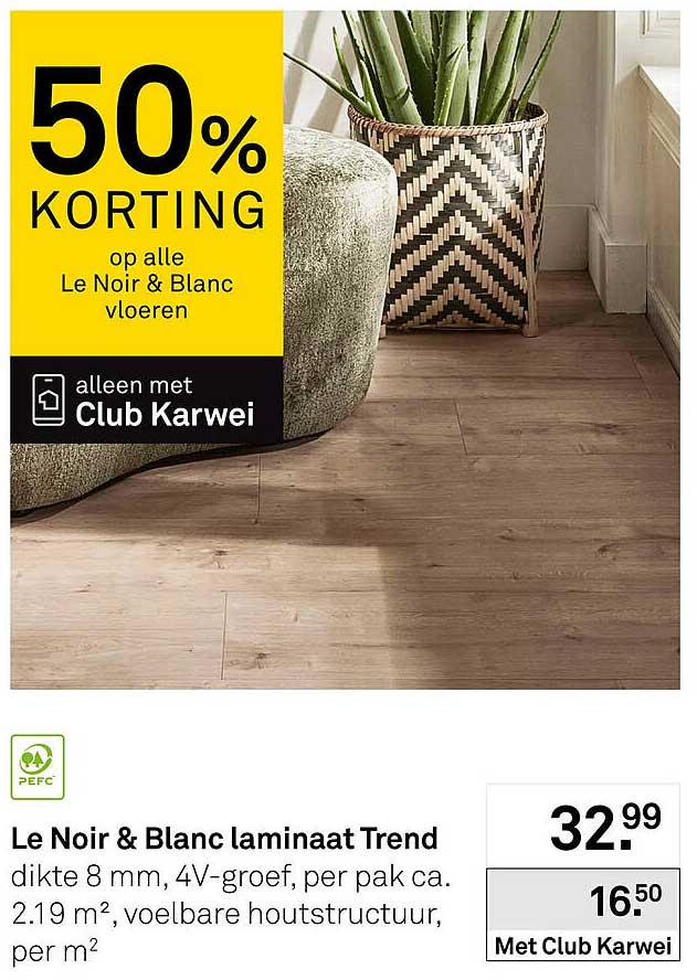 Le Noir & Blanc laminaat Trend
