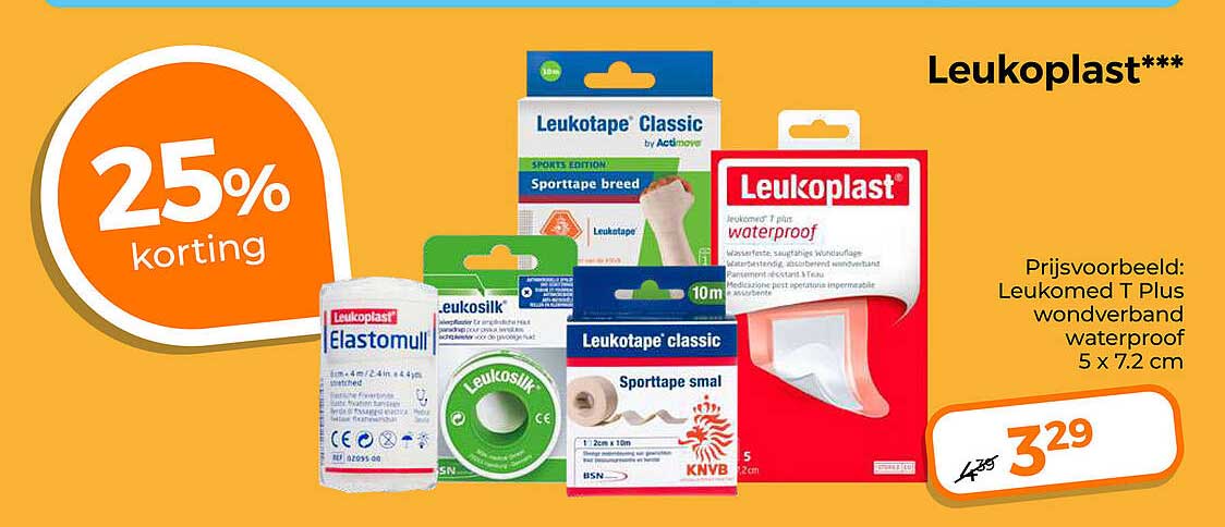 Leukoplast*** 25% korting