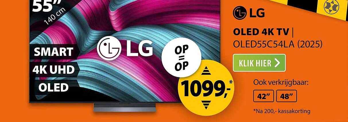 LG OLED 4K TV OLED55C54LA (2025) OP = OP