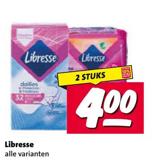 Libresse alle varianten 2 STUKS
