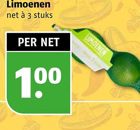 Limoenen net à 3 stuks