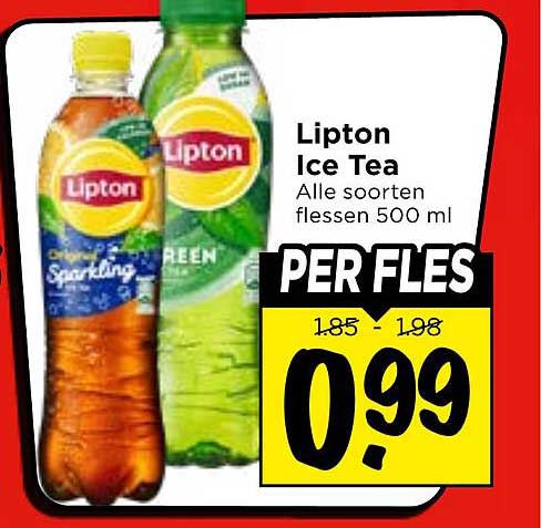 Lipton Ice Tea Alle soorten flessen 500 ml PER FLES