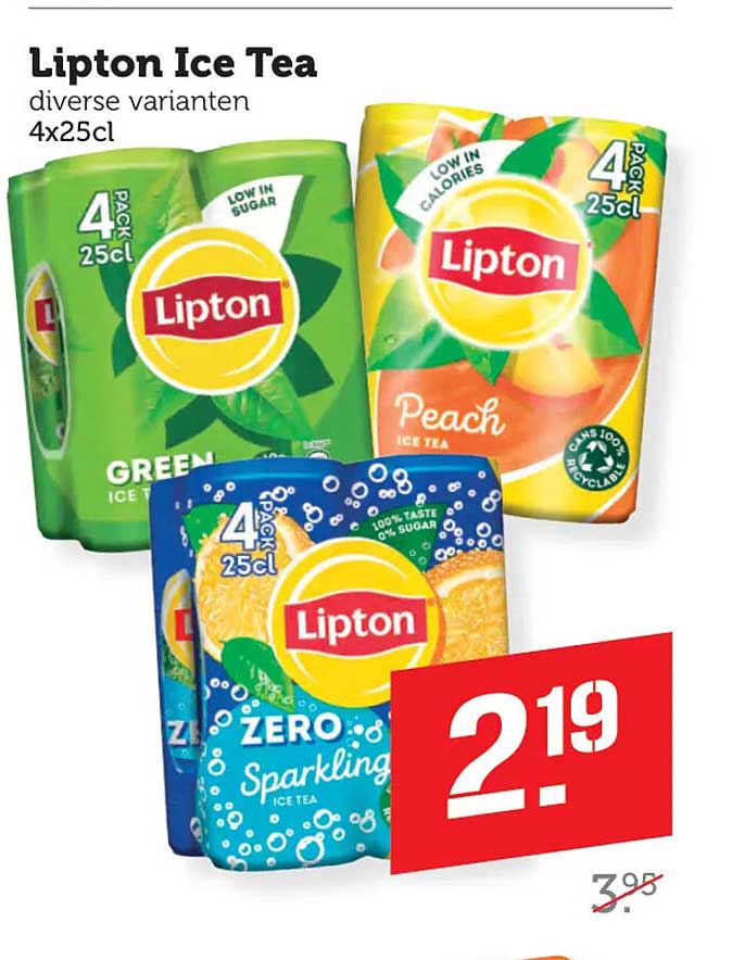 Lipton Ice Tea diverse varianten 4x25cl