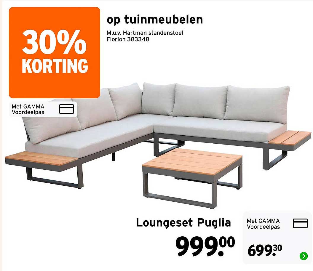 Loungeset Puglia 30% korting