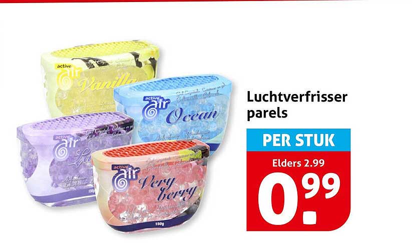 Luchtverfrisser parels