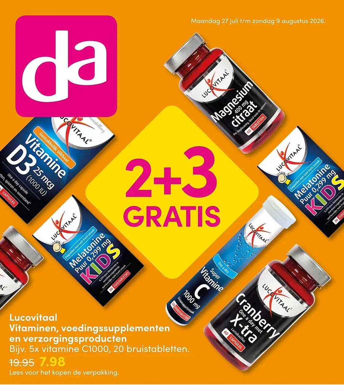 Lucovitaal Vitaminen, voedingssupplementen en verzorgingsproducten 2+3 GRATIS