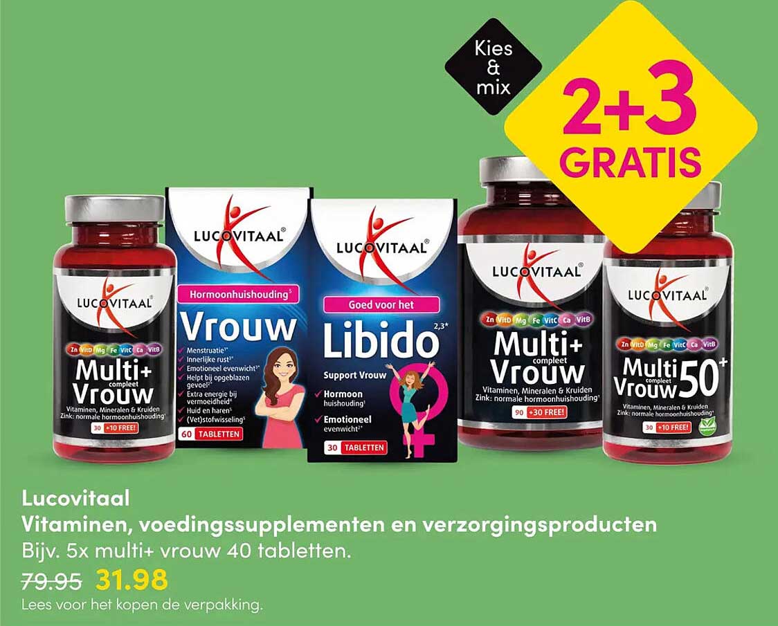 Lucovitaal Vitaminen, voedingssupplementen en verzorgingsproducten