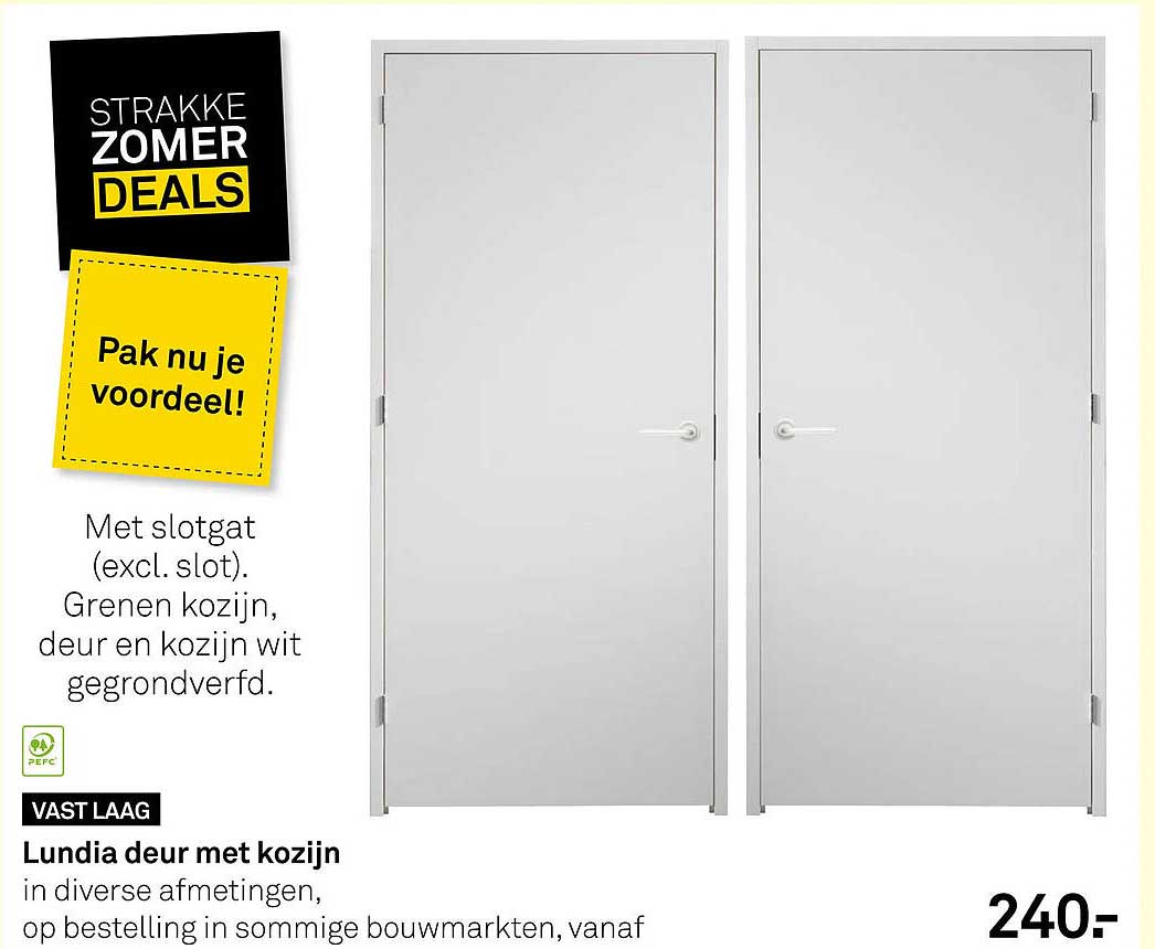 Lundia deur met kozijn