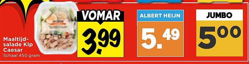 Maaltijdsalade Kip Caesar Schaal 450 gram