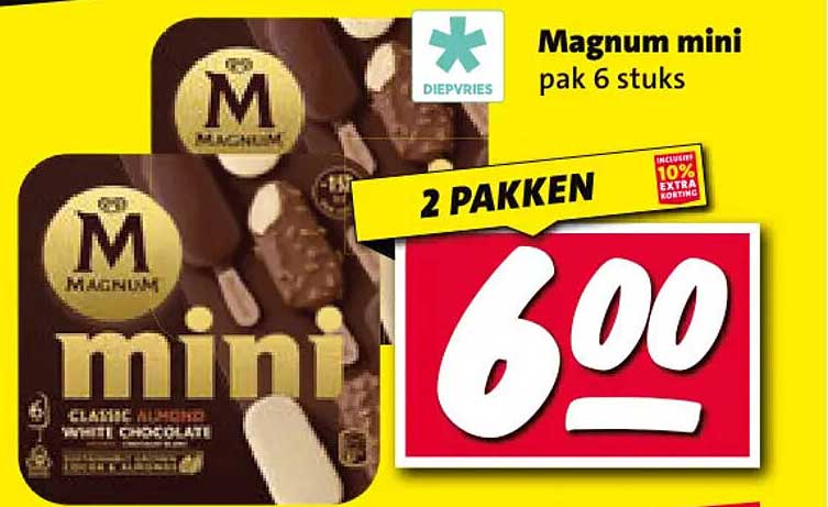 Magnum mini pak 6 stuks 2 PAKKEN