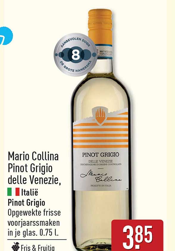 Mario Collina Pinot Grigio delle Venezie, Italië