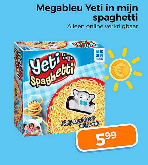 Megableu Yeti in mijn spaghetti Alleen online verkrijgbaar