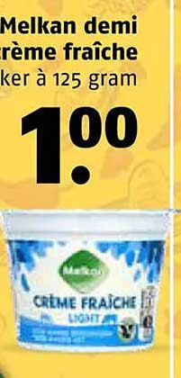 Melkan demi crème fraîche beker à 125 gram
