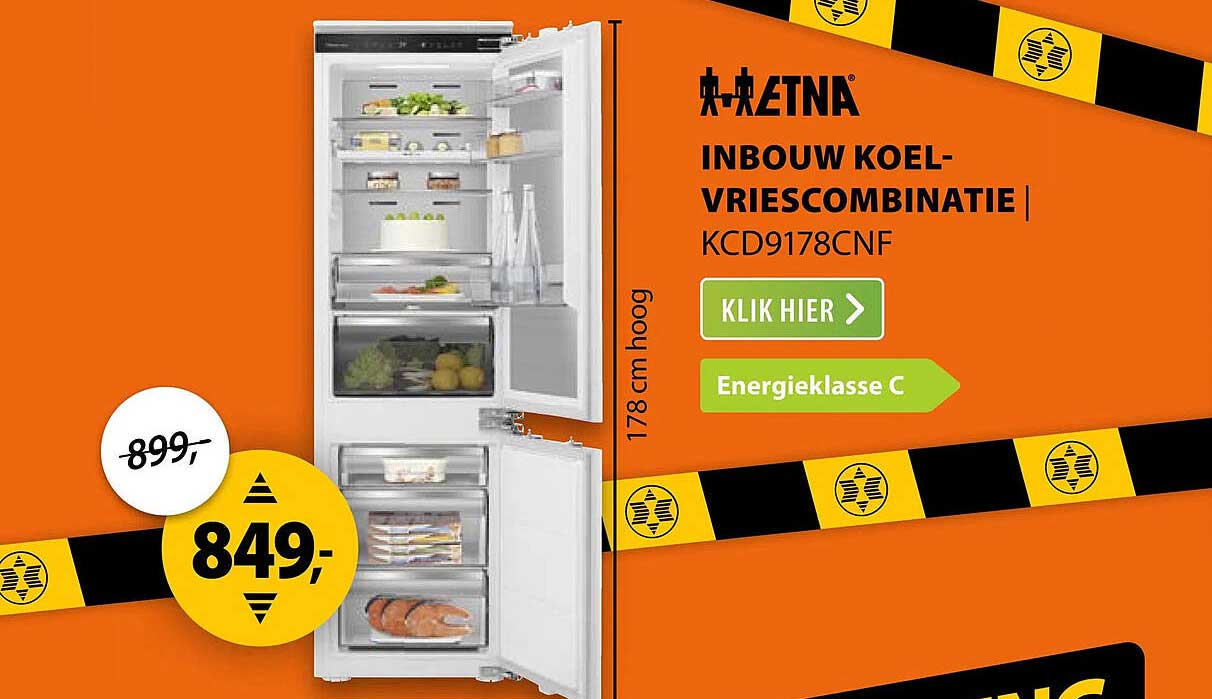 METNA INBOUW KOEL-VRIESCOMBINATIE KCD9178CNF