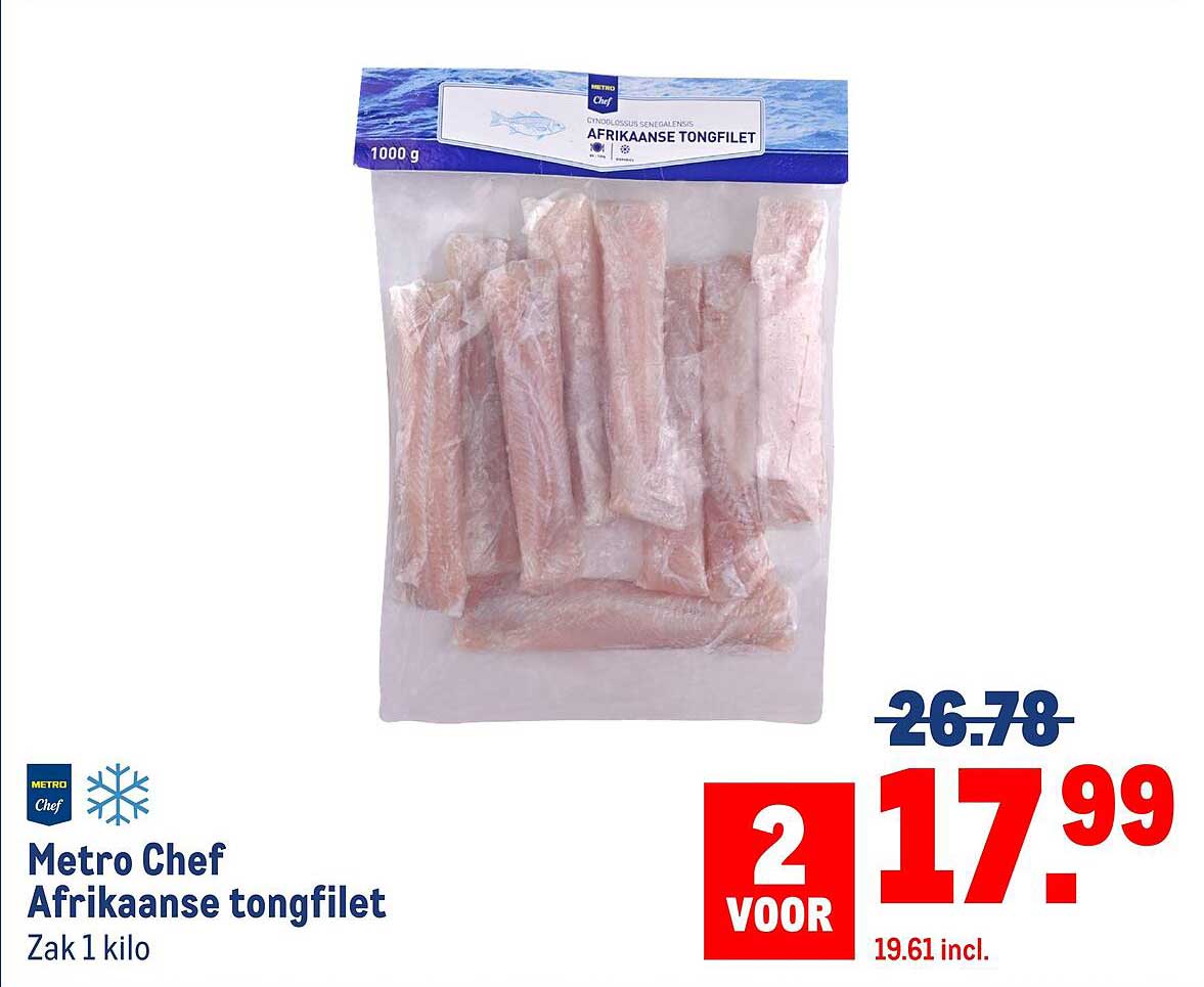 Metro Chef Afrikaanse tongfilet 2 voor