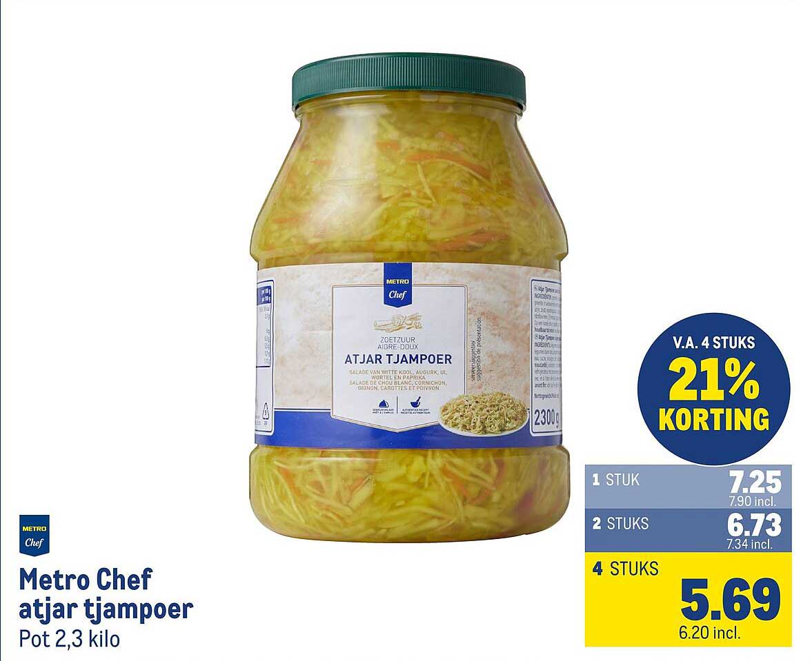 Metro Chef atjar tjampoer Pot 2,3 kilo