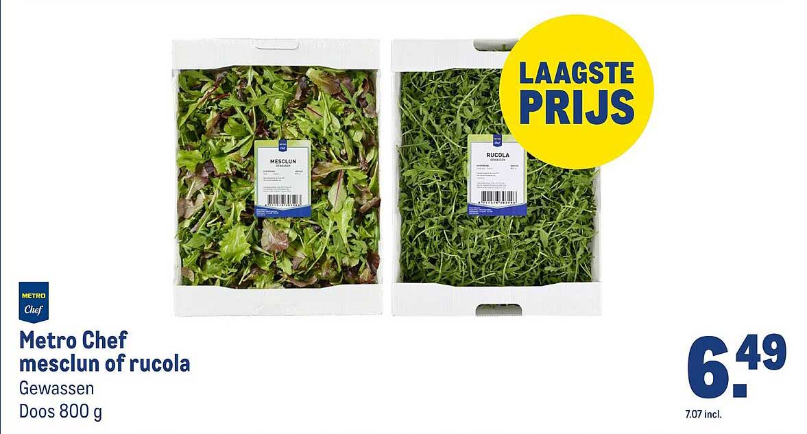 Metro Chef mesclun of rucola