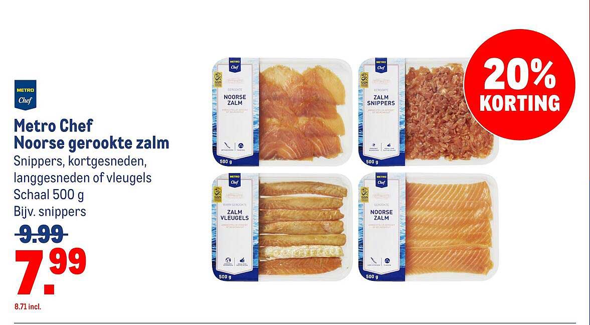 Metro Chef Noorse gerookte zalm