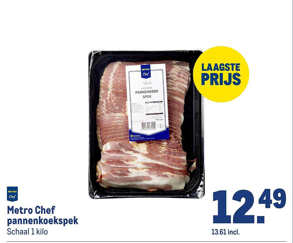 Metro Chef pannenkoekspek Schaal 1 kilo