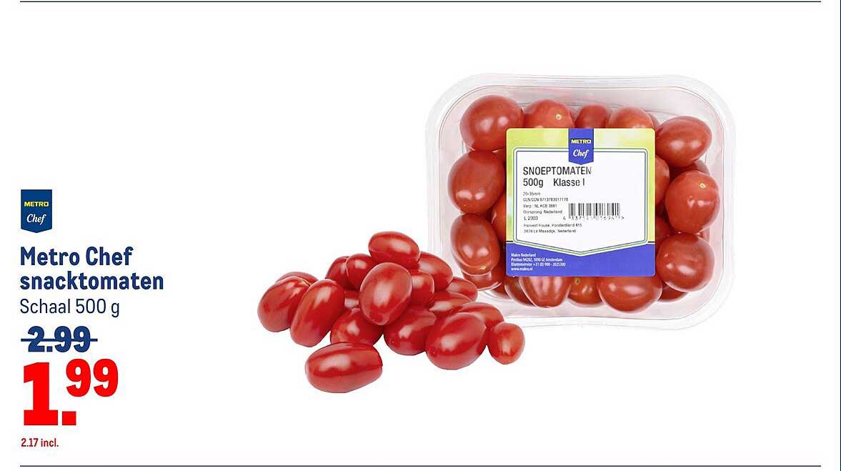 Metro Chef snacktomaten