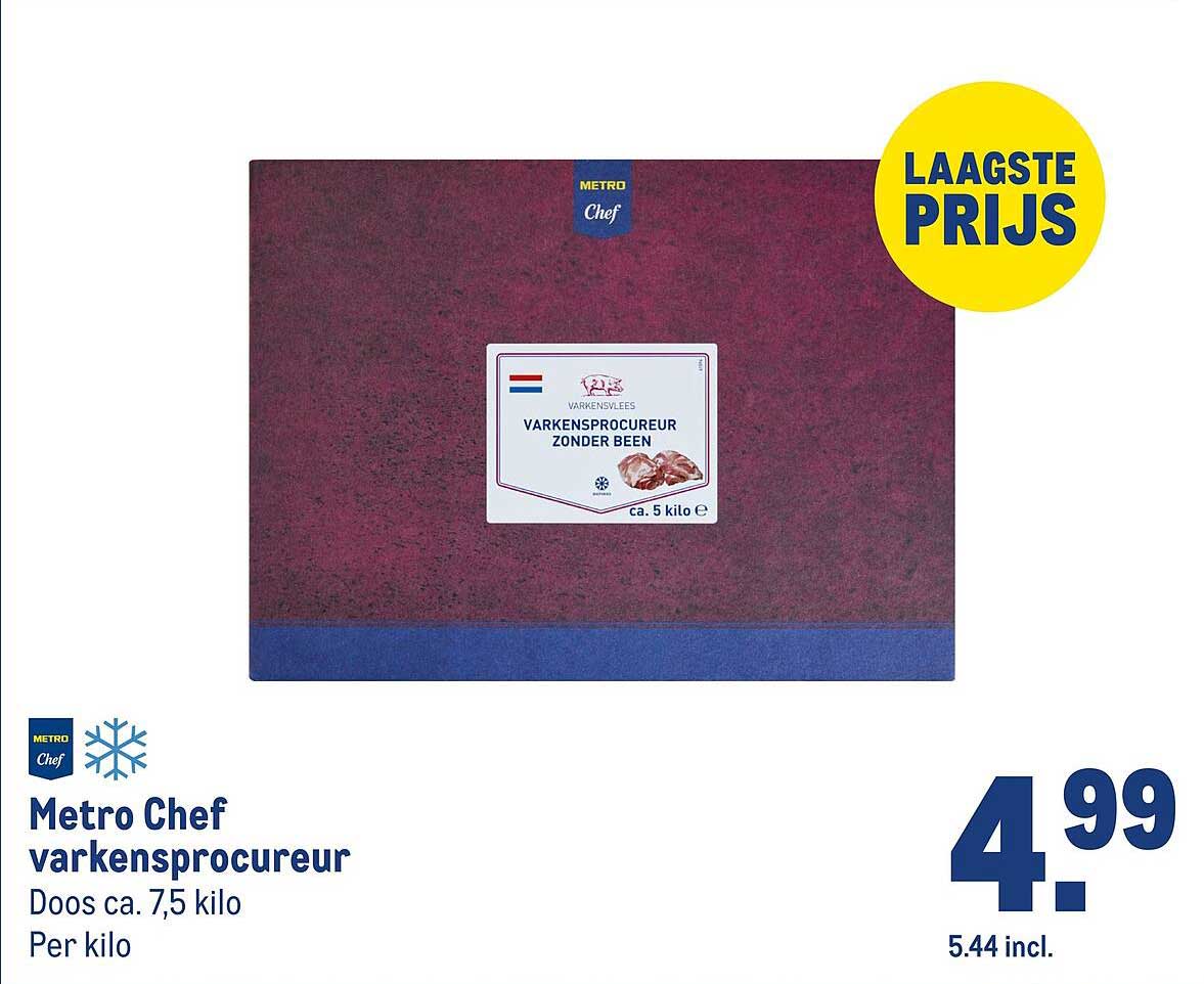 Metro Chef varkensprocureur