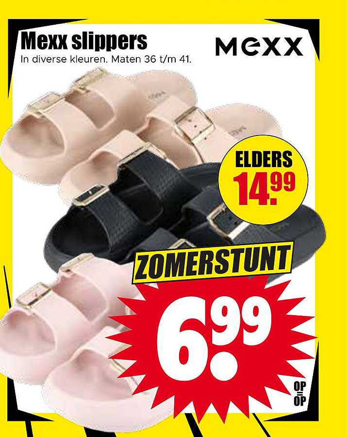 Mexx slippers ZOMERSTUNT