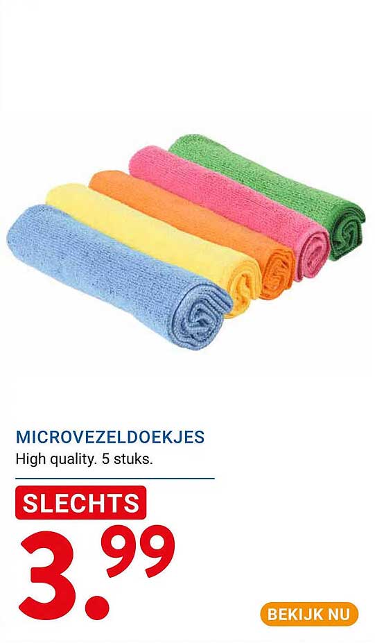 MICROVEZELDOEKJES High quality. 5 stuks.