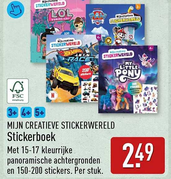 MIJN CREATIEVE STICKERWERELD Stickerboek
