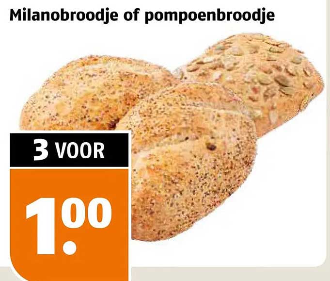 Milanobroodje of pompoenbroodje