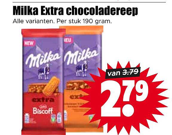 Milka Extra chocoladereep