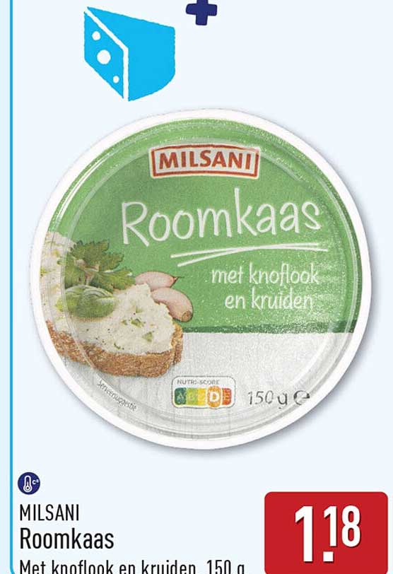 MILSANI Roomkaas met knoflook en kruiden 150 g